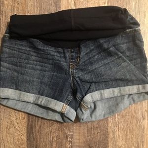 Denim Maternity Shorts